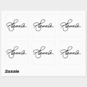 KAMALA Signature Vierkante Sticker (Vel)