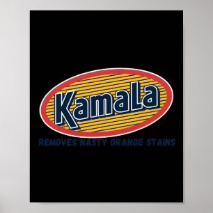 Kamala Verwijdert Lelijke Oranje Vlekken Grappig Poster