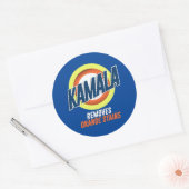 Kamala verwijdert Oranje vlekken Ronde Sticker (Envelop)