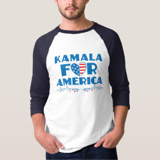Kamala voor Amerika 2024 President Patriottisch Ha T-shirt