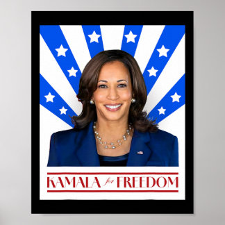 Kamala voor Vrijheid 2024 Mevrouw Vice President Poster