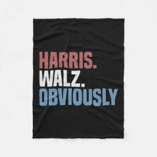 Kamala W uiteraard 2024 Harris Waltz 2024 verkiezi Fleece Deken