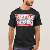 Kamala Walz 2024 Democratisch ticket T-shirt (Voorkant)