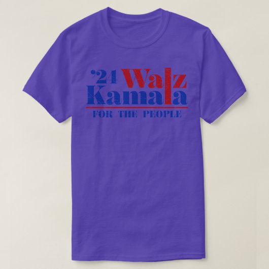 Kamala Walz 2024 T-shirt (Design voorkant)