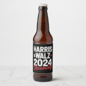 Kamala Walz uiteraard 2024 Harris Waltz 2024 Bier Etiket (Voorkant)