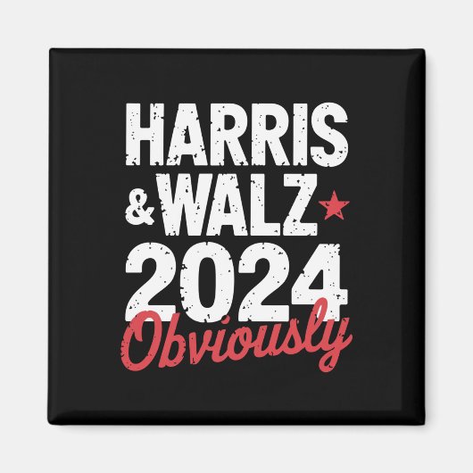 Kamala Walz uiteraard 2024 Harris Waltz 2024 Magneet (Voorkant)