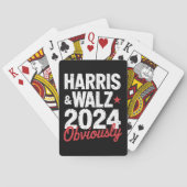 Kamala Walz uiteraard 2024 Harris Waltz 2024 Pokerkaarten (Achterkant)