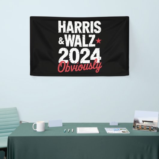 Kamala Walz uiteraard 2024 Harris Waltz 2024 Spandoek (Beurs)