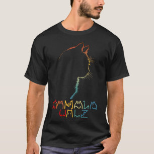 Kamala Wheimer Lettering Positief Grappig Cat Lady T-shirt