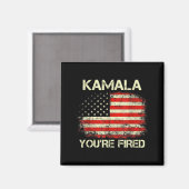 Kamala You're Fired Funny Anti Kamala Harris Elect Magneet (Voorkant / Achterkant)