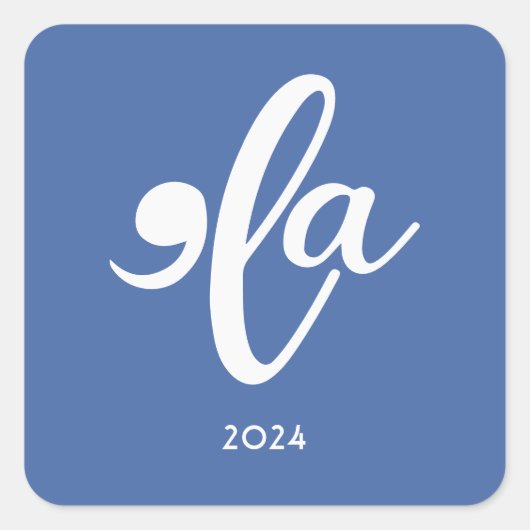 Kamala Zeg haar naam 2024 Vierkante Sticker (Voorkant)