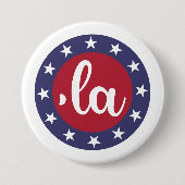 Kamala zegt haar naam ronde button 7,6 cm (Voorkant)