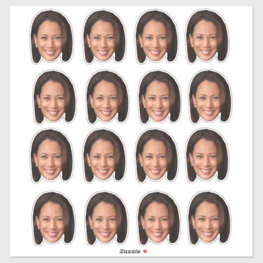 Kamala's Gezicht Grappig Kamala Harris Gezicht  Sticker (Vel)