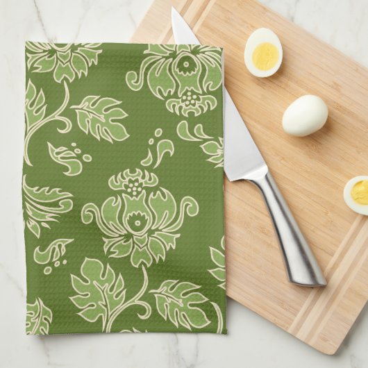 Kamaole Hawaii Tropical Floral Kitchen Towel Theedoek (Quarter Fold)