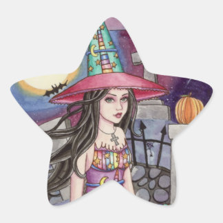 Kamaria - regenboog heks Sticker