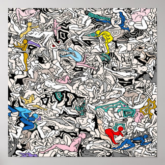 Kamasutra LOVE Doodle Poster