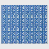 Kamawanu Edo-stijl grafisch patroon Cadeaupapier (Vlak)