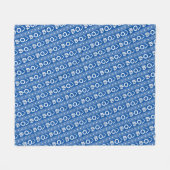 Kamawanu Edo-stijl grafisch patroon Fleece Deken (Voorkant (Horizontaal))