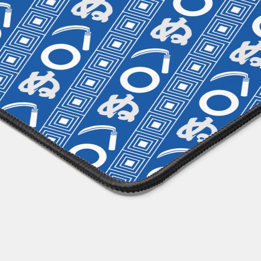 Kamawanu Edo-Style Graphic Pattern Bureaumat (Hoek)