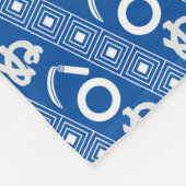 Kamawanu Edo-Style Graphic Pattern Fleece Deken (Hoek)