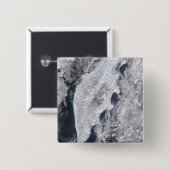 Kamchatka Peninsula, Oost-Rusland 2 Vierkante Button 5,1 Cm (Voorkant /achterkant)