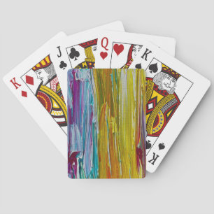 Kamd Bloemenveld Kunst Pokerkaarten