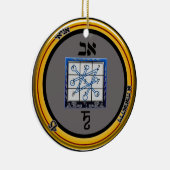 kamea saturn talisman keramisch ornament (Rechts)