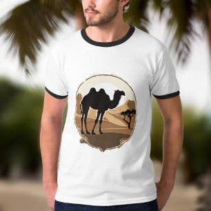 Kameel avontuur in de woestijn t-shirt