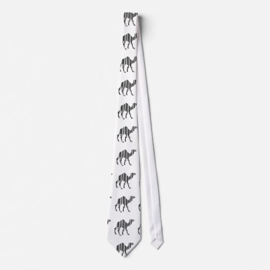 Kameel Bar Code Patroon Stropdas (Voorkant)