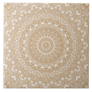 Kameel Bruin Mandala Patroon Ontwerp Tegeltje