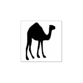 Kameel een bult woestijn silhouet heet klimaat 	rubberstempel (Afrduk)