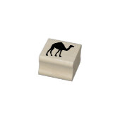 Kameel een bult woestijn silhouet heet klimaat 	rubberstempel (Stempel)
