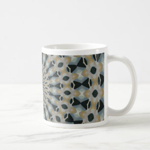 Kameel en Teal Kaleidoscoop Koffiemok