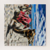 Kameel in een Abstracte puzzel (Horizontaal)