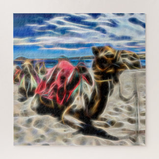 Kameel in een Abstracte puzzel