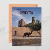 Kameel in Khiva Oezbekistan Briefkaart (Voorkant / Achterkant)