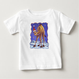 Kameel Kerst Baby T-Shirt