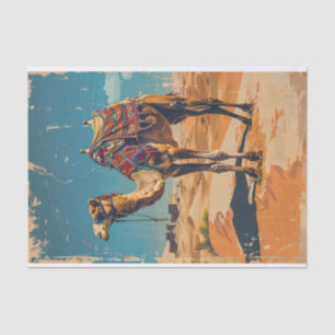 kameel retro woestijn decoupage tissuepapier
