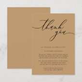 Kameel Woestijn Braak Calligrafische Foto Dank U Informatiekaartje (Voorkant / Achterkant)