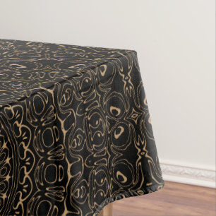 Kameelkleurige Mandala met Elegante Symmetrie Tafelkleed