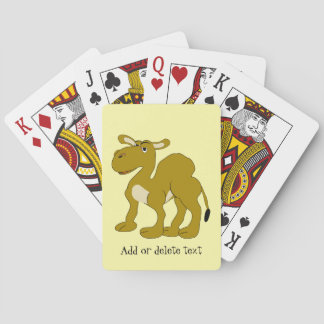 Kameelontwerp achtergrond in elke kleur pokerkaarten