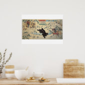 Kamei Rokuro and the Black Bear in the Snow Poster (Keuken)