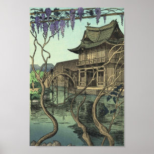 Kameido shin hanga japans landschap poster