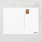 Kamelen buiten de stad briefkaart (Achterkant)