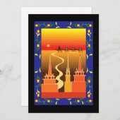 Kamelen buiten de stad kaart (Voorkant / Achterkant)