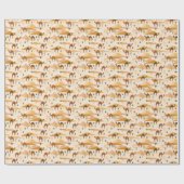 Kamelen Duinen Cactussen: Naadloze woestijn Cadeaupapier (Vlak)