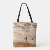 Kamelen Glamping: Marokkaanse woestijn luxe Draagtas (Achterkant)