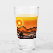 kamelen glas (Achterkant)