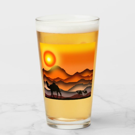 kamelen glas (Voorkant gevuld)