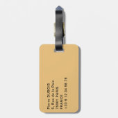 Kamelen in de woestijn van Oman Bagagelabel (Achterkant verticaal)